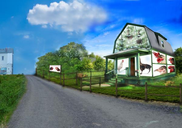 Green house, Open Global Farm, Detroit rendering © Koen Vanmechelen