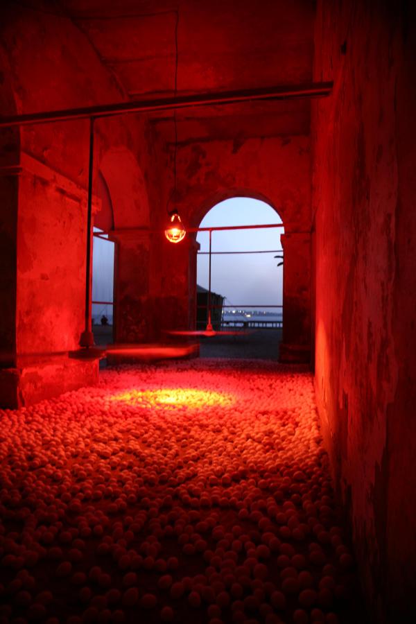 Expo, THE COSMOPOLITAN CHICKEN PROJECT - IN TRANSIT, ArtAids, Dakar, 2010 ( Senegal) © Koen Vanmechelen