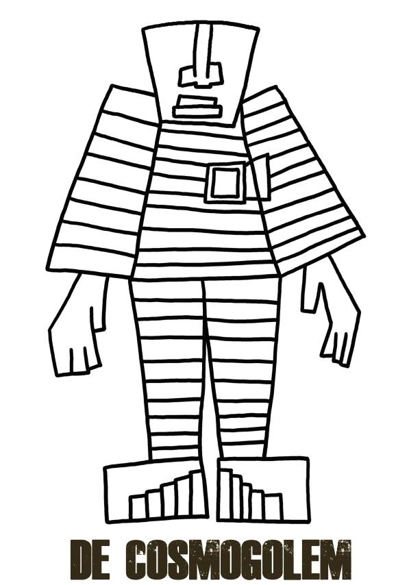 CosmoGolem kleurplaat CosmoGolem kleurplaat