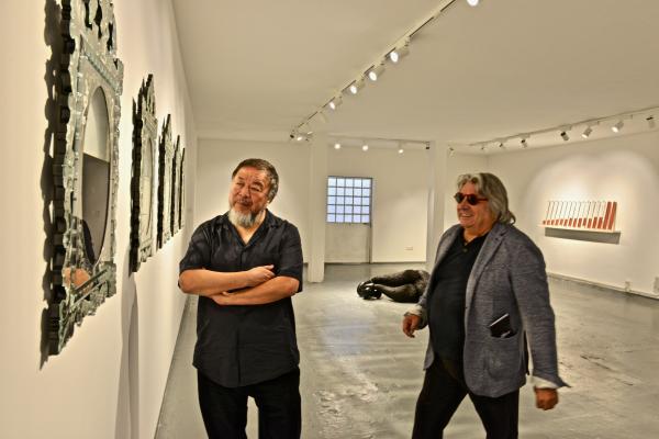Ai Weiwei and Adriano Berengo, photo Edward Smith