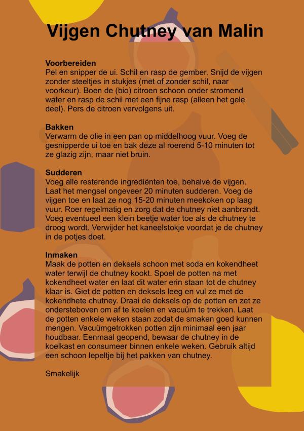 Vijgen chutney van Malin